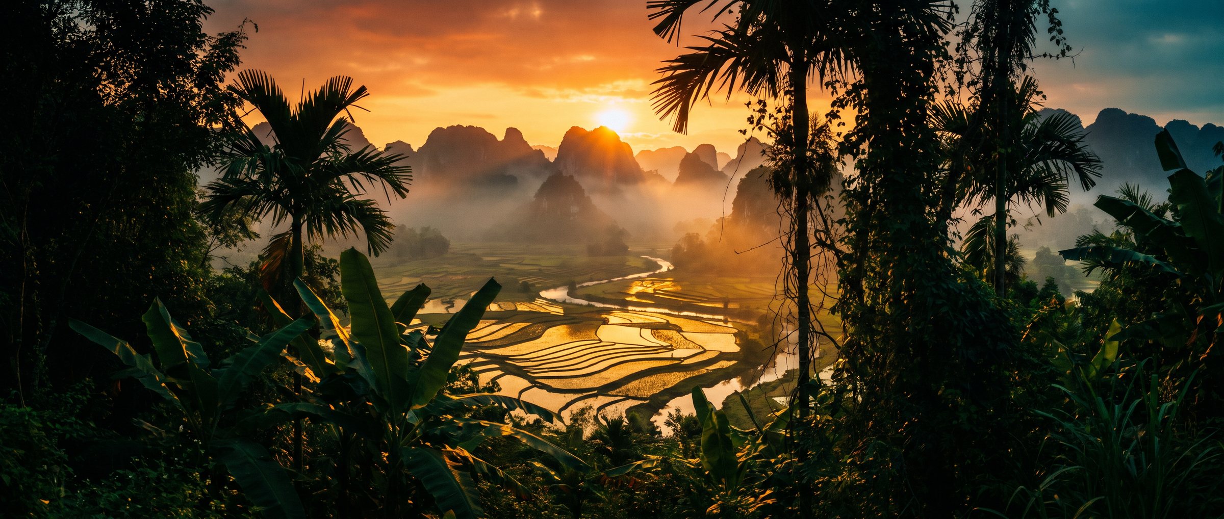 Vietnam at sunset
