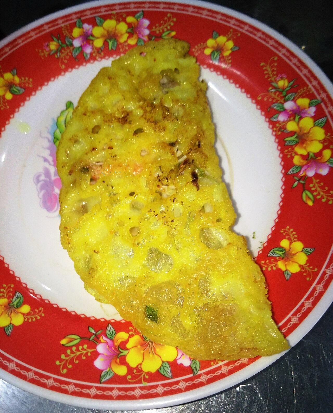 Bánh xèo vỉa hè ở đường Kênh Nước Đen (2)