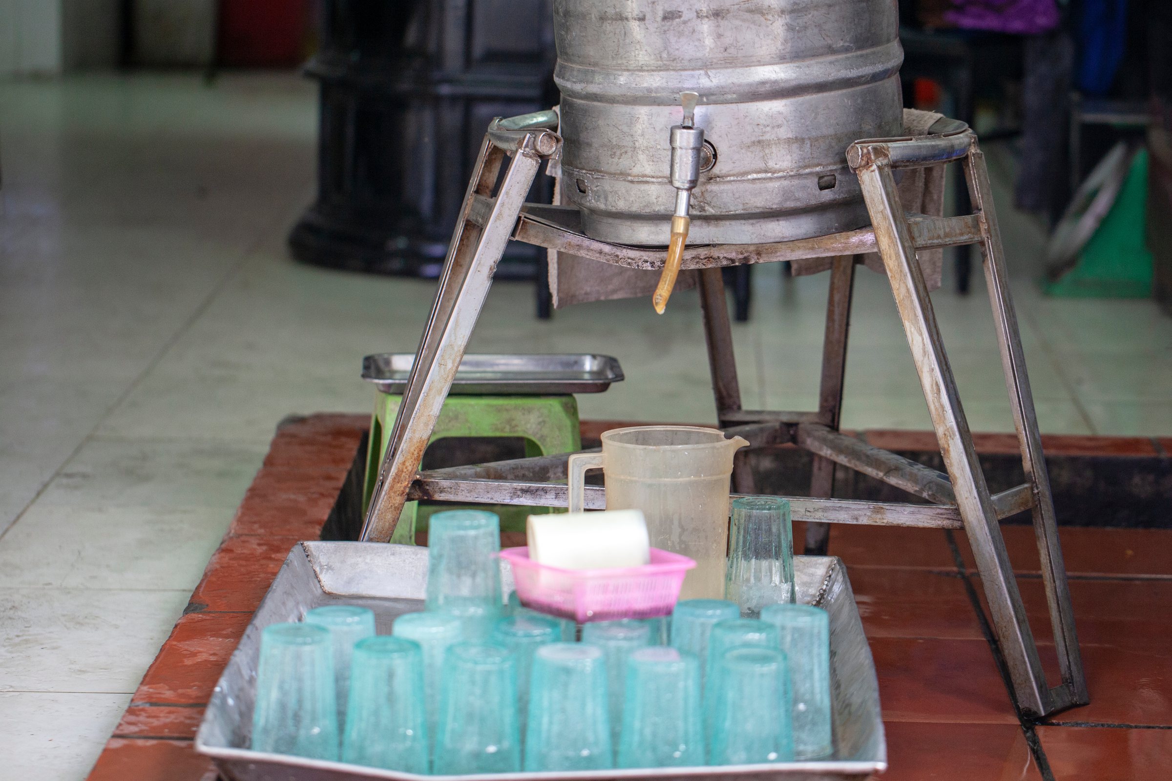 Local Vietnamese beer on tap