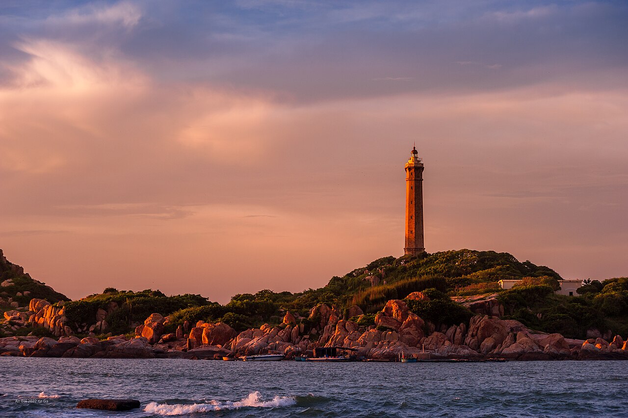 Ke Ga Lighthouse in early morning of Phan Thiet, Binh Thuan, Vietnam