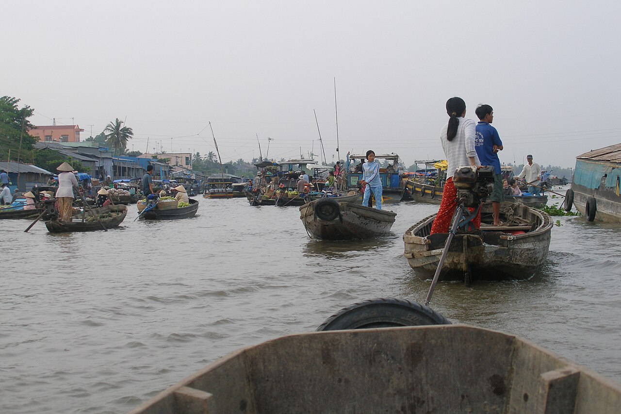 Can Tho, Vietnam, Floating Market, Boats
