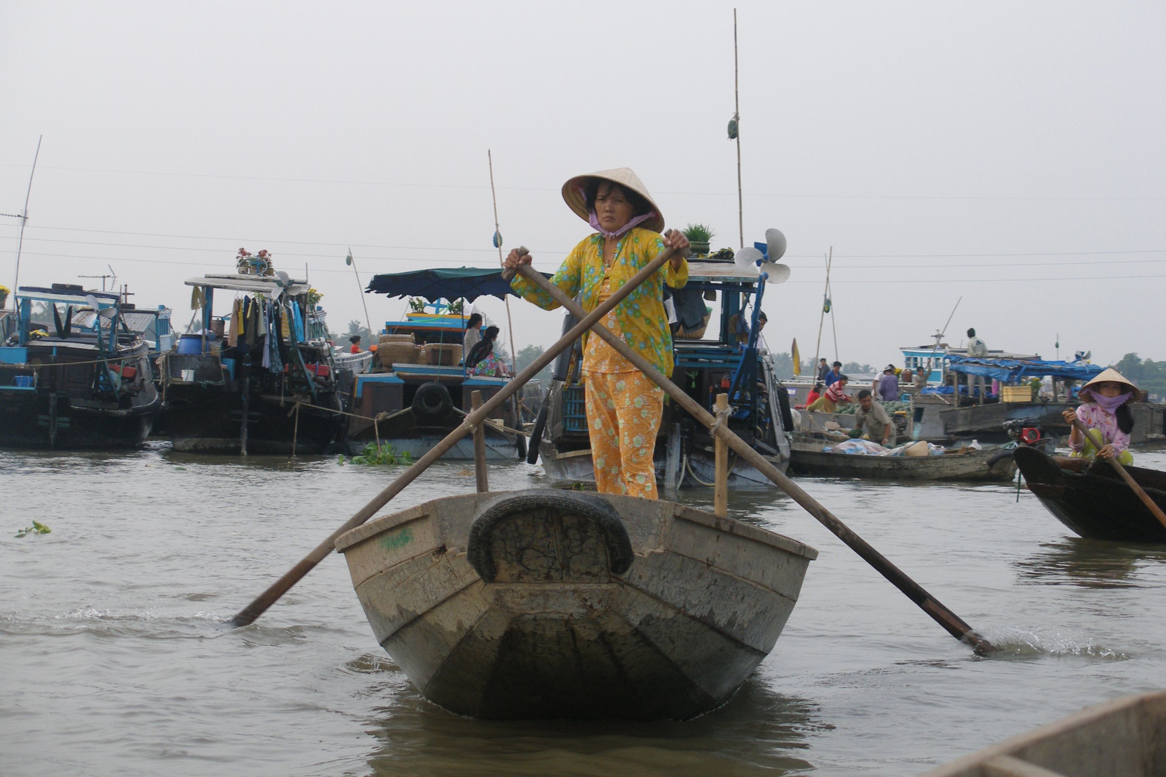 Can Tho, Vietnam, Floating Market, Rawing 2