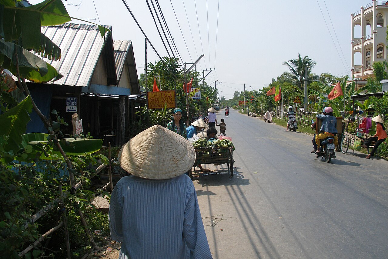 Vietnam, Chau Doc, Life on the streets