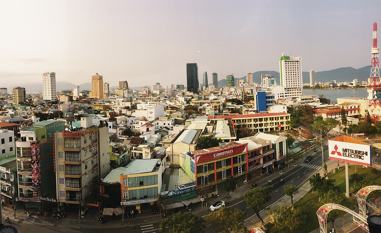Da Nang. From roof of Vanda Hotel