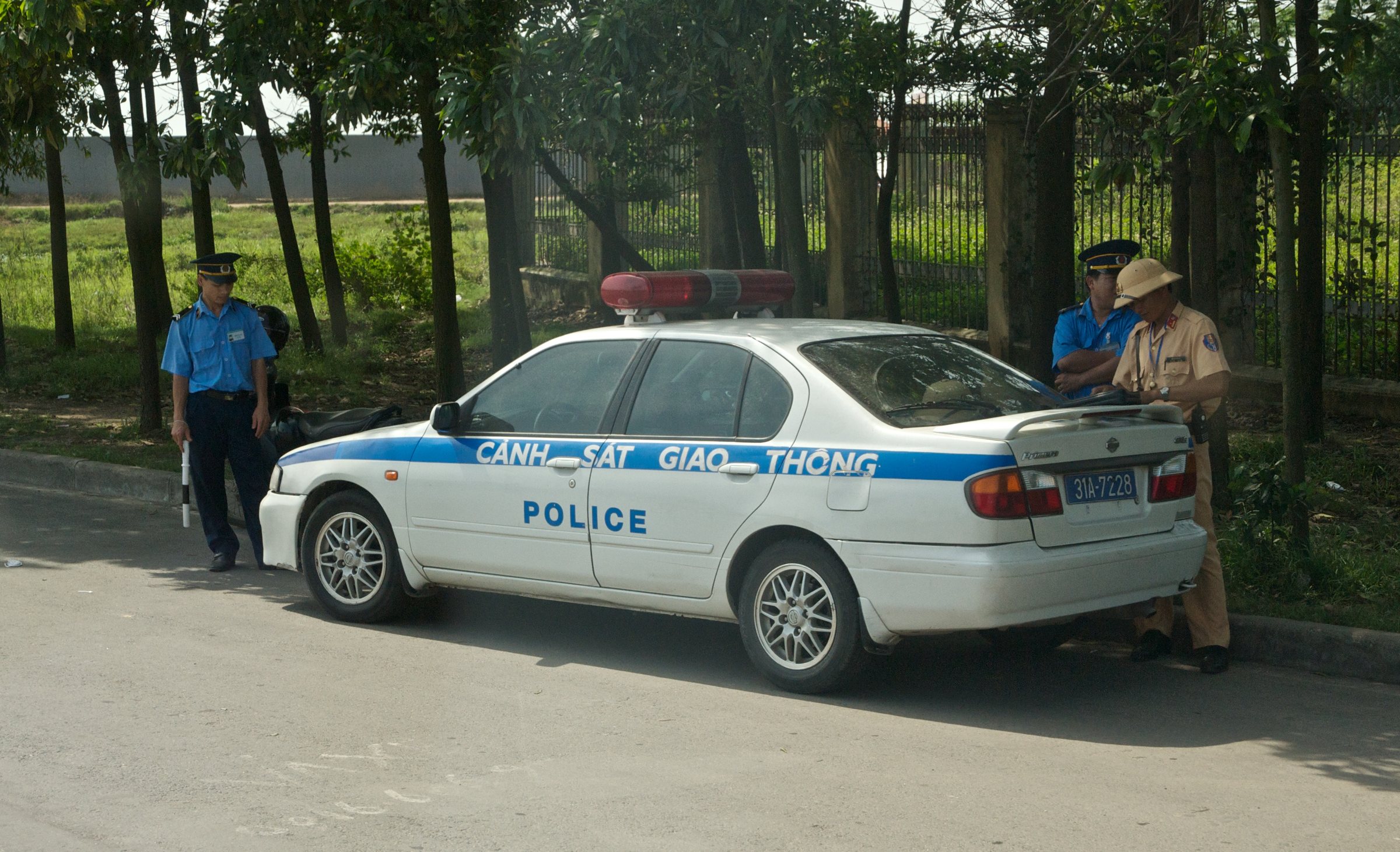 Vietnamese Nissan Police Car