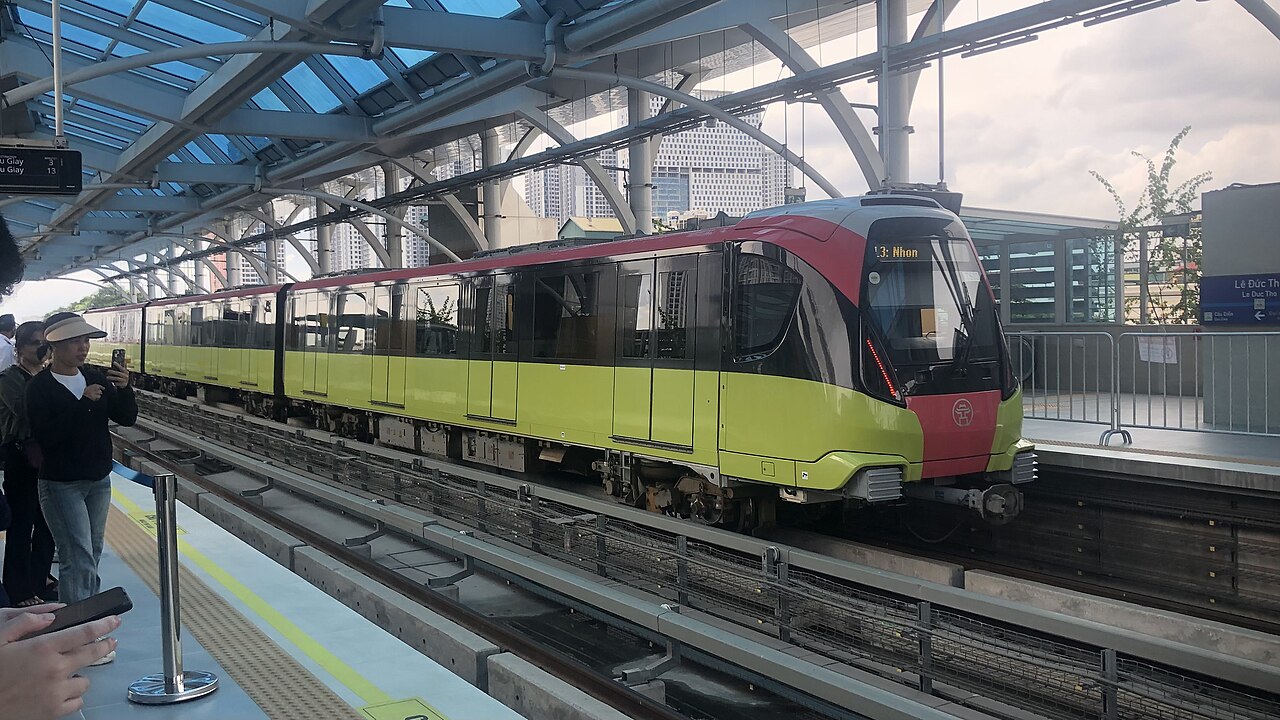 Alstom Metropolis rolling stock in Hanoi