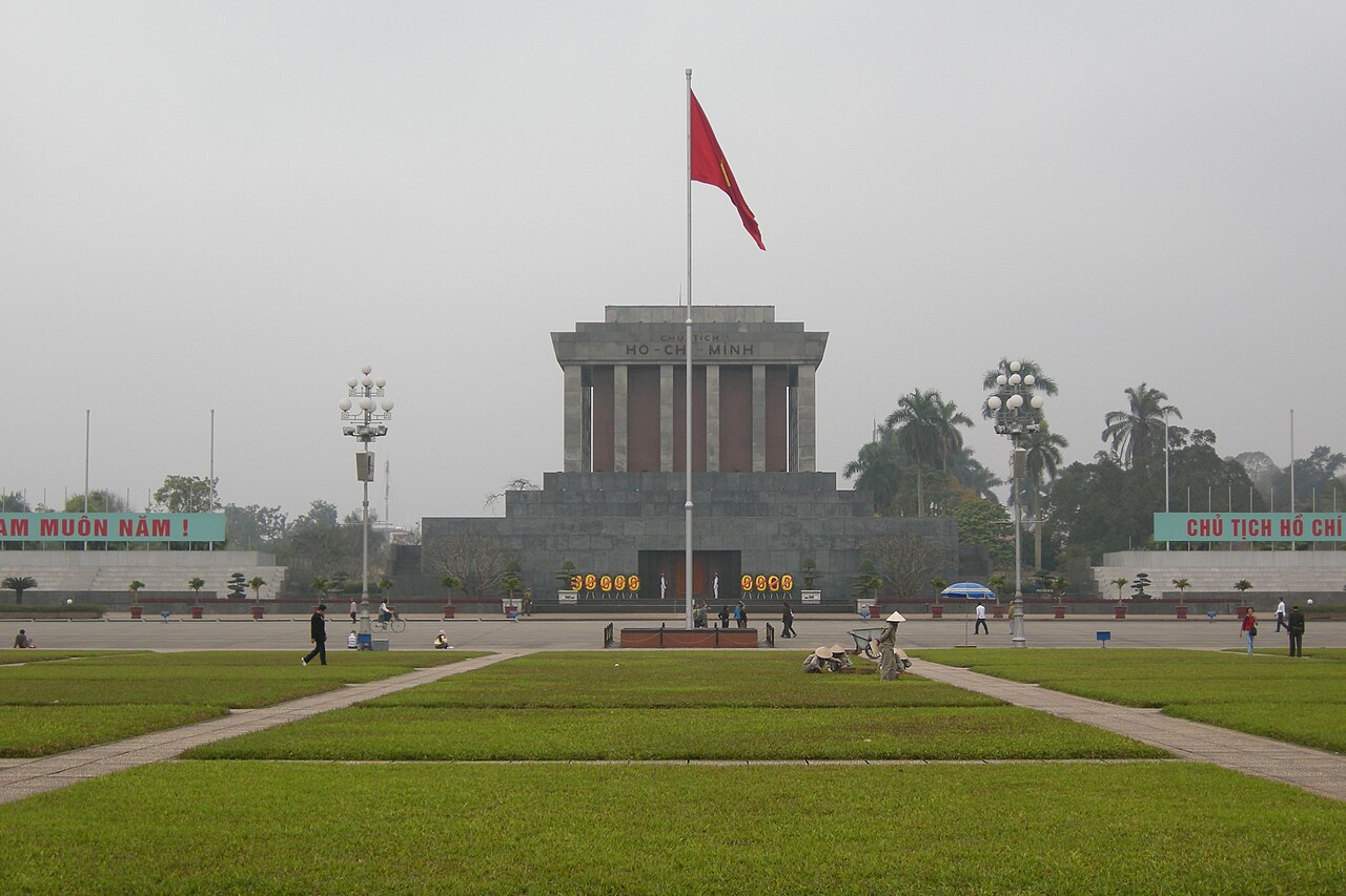 The Ho Chi Minh Mausoleum on Ba Dinh Square, Hanoi