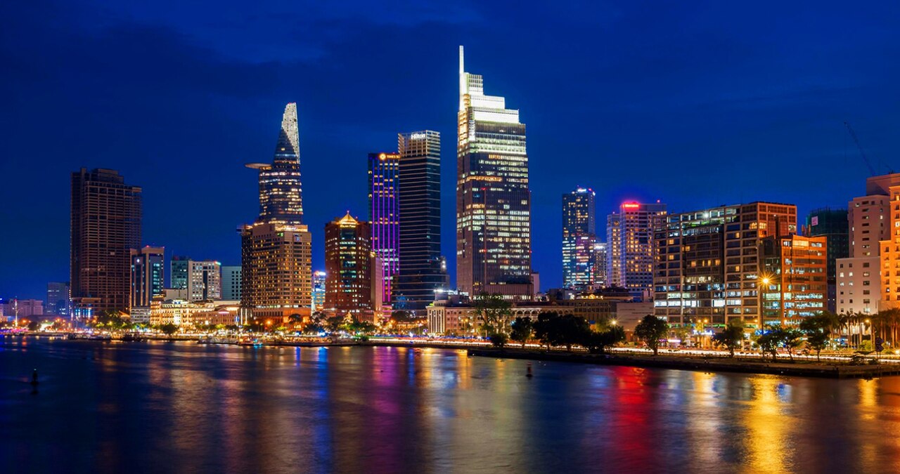 Ho Chi Minh City Skyline at Night