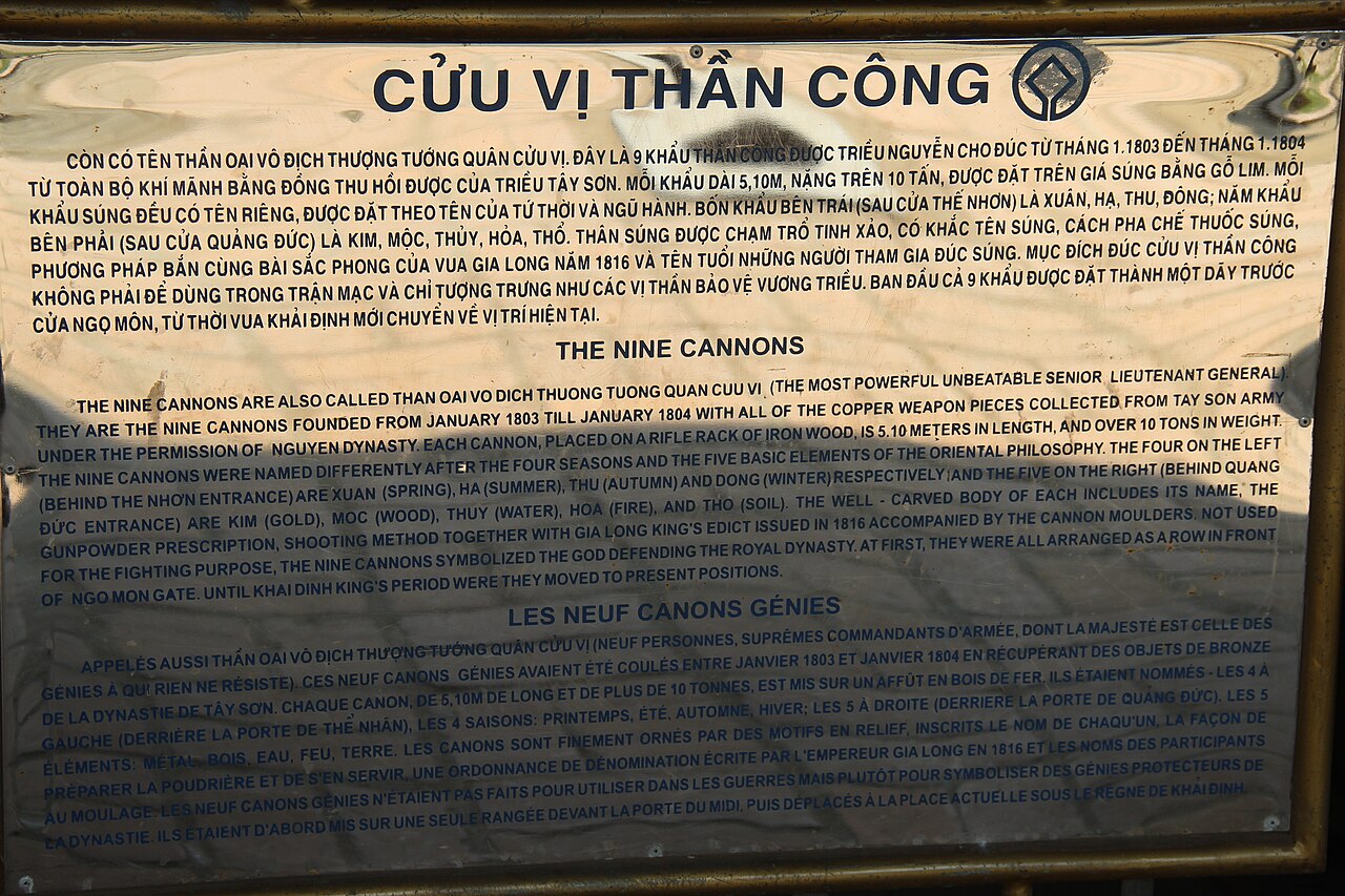 Nguyen Dynasty Forbidden City The Nine Cannons (15436867222)