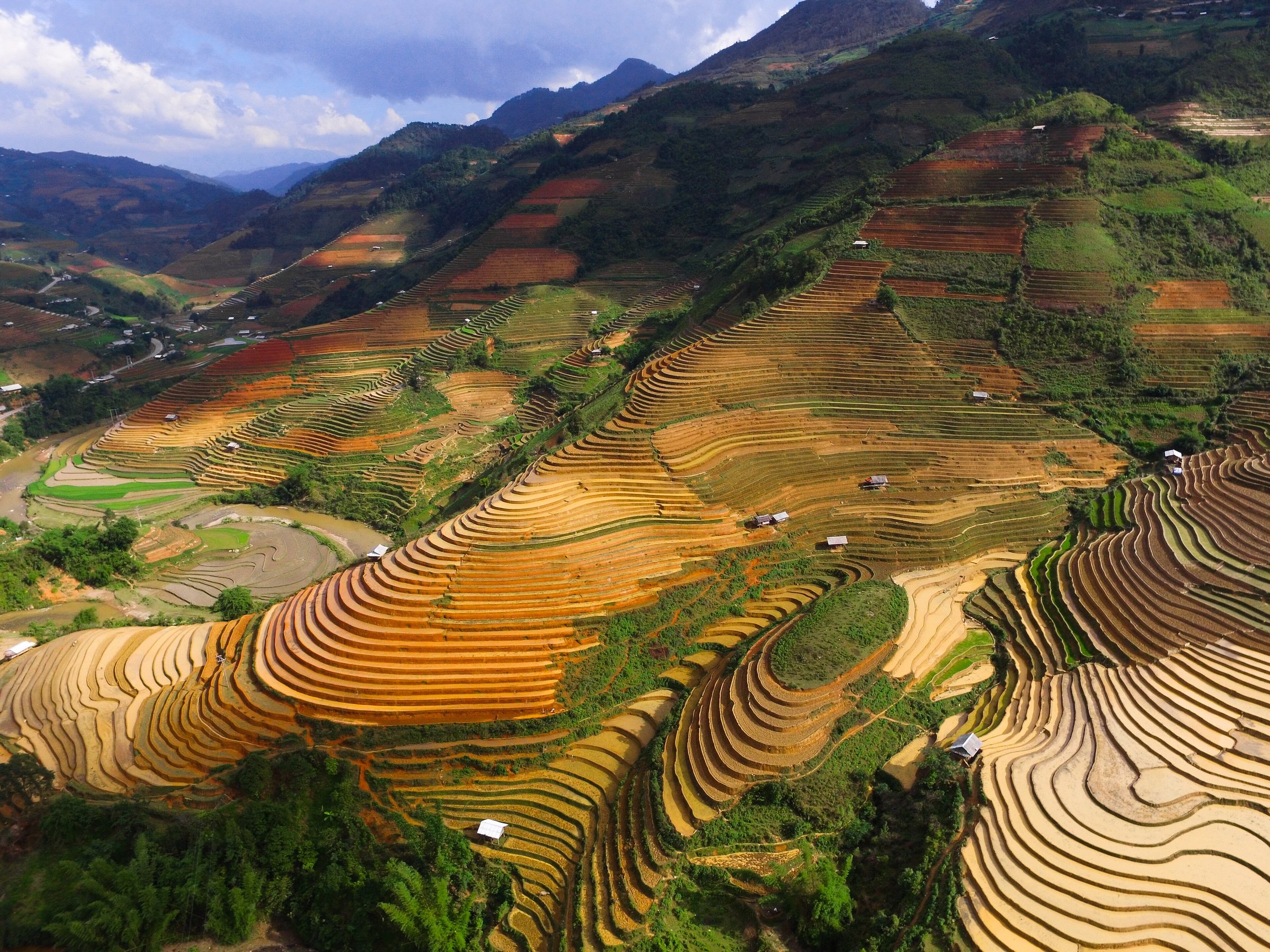 Terraces in Che Cu Nha commune, Mu Cang Chai (Unsplash)