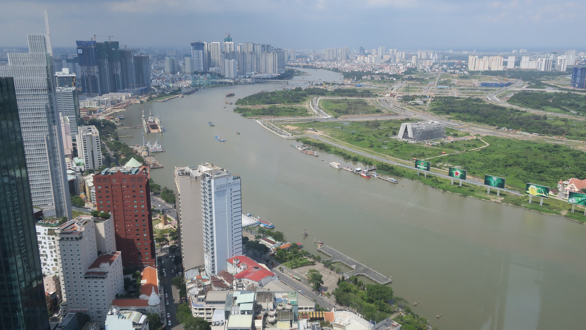 Saigon River and Thu Thiem in 2017