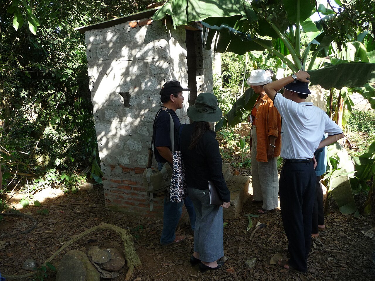 Inspectiong the new latrine, Thanh Hoa, Vietnam 2010. Photo- AusAID (10705409726)